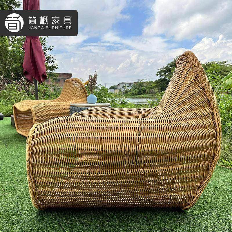 户外具椅庭院客厅民宿度假村懒人沙发藤22-8-17-室外家阳台件套三,商业/办公家具,商用藤编家具,淘宝优惠券,粉丝福利购,淘宝优惠卷