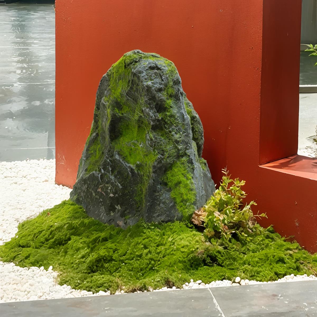 彷真假石头玻璃钢英德石造景假山石拍摄道具摆件空心石头橱窗装饰