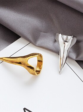 欧美亚马逊简约朋克风个性夸张魔爪盘发指甲戒指指环配饰金刚狼