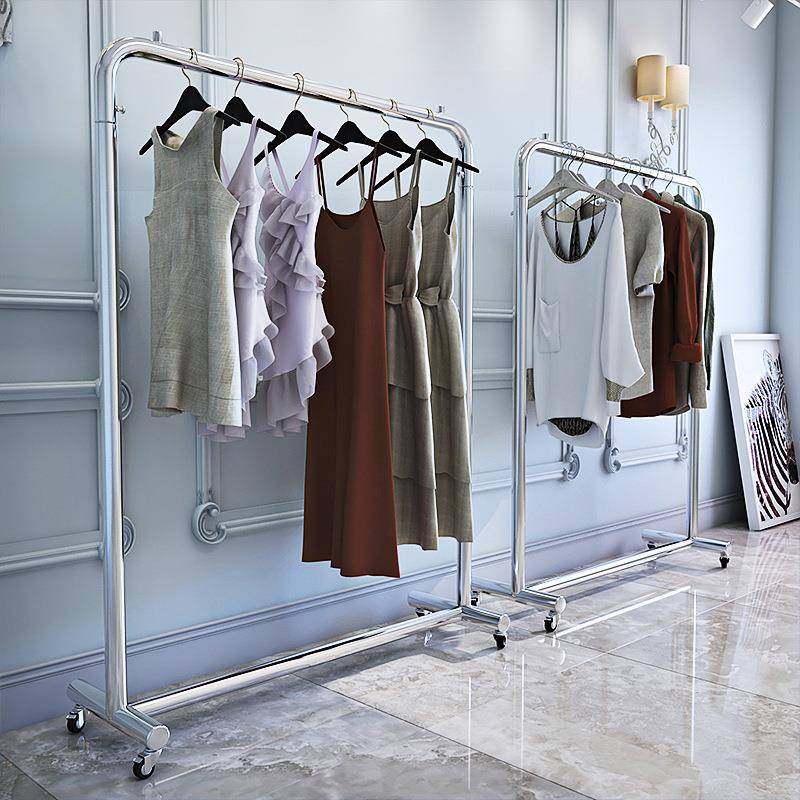 简约服装店展示架不锈钢女装衣服货架童装单杠龙门挂衣杆收纳带轮,农用物资,其他肥料,淘宝优惠券,粉丝福利购,淘宝优惠卷