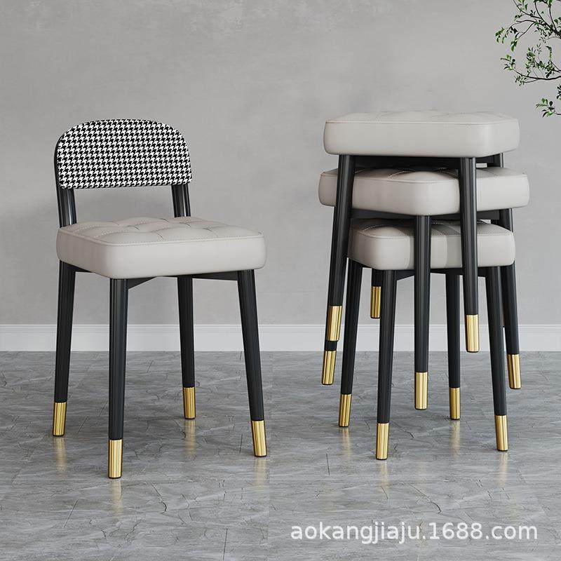 轻奢餐椅加厚家用卧室梳妆椅子可叠放餐桌凳子现代简约阳台休闲椅,农用物资,其他肥料,淘宝优惠券,粉丝福利购,淘宝优惠卷