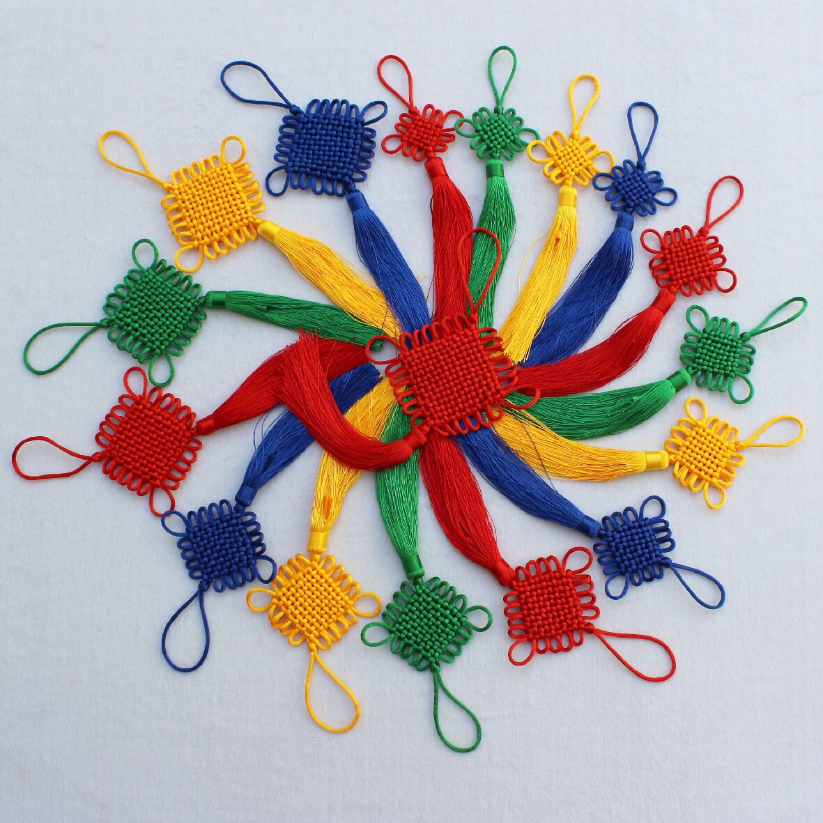 中国结小挂件编绳小门把手汽车家具新年古风古典装饰礼品4号线10