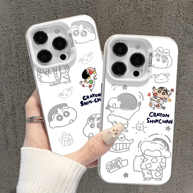适用于IPHONE17手机壳AIR蜡笔小新16E15PLUS线条14小丸子13MINI12/11PRO童年MAXIPHONEXR童年7/6动画XS防摔套