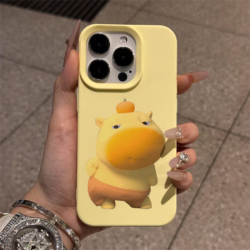 扭屁股噜噜适用于苹果17pro华为MATE80手机壳荣耀500可爱小米15OPPOfindx9红米k90VIVOs30肤感大孔IQOOneo11