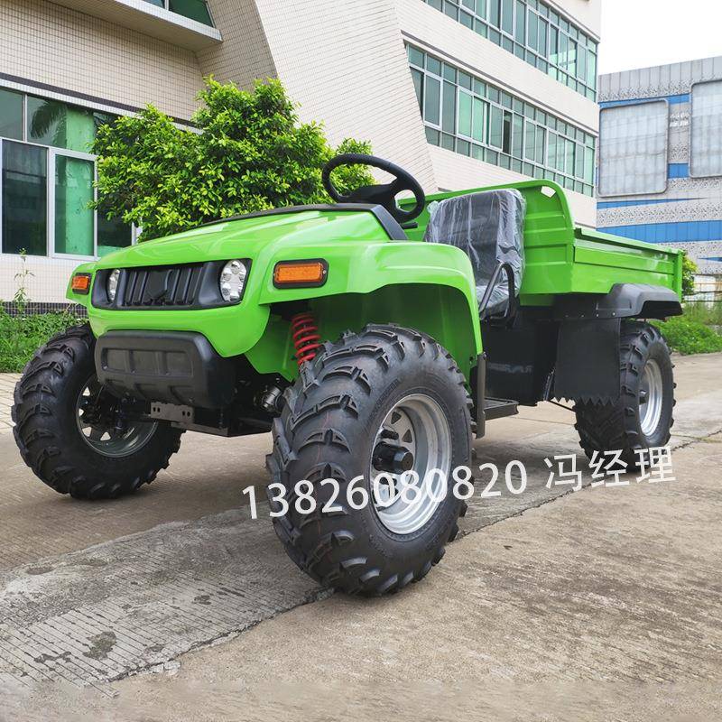 爆款新能源工作车电动四轮工具车农场自卸小货车酒店布草车UTV车