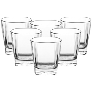 可定制logo整箱钢化玻璃啤酒杯ktv饭店酒吧火锅店八角杯水杯