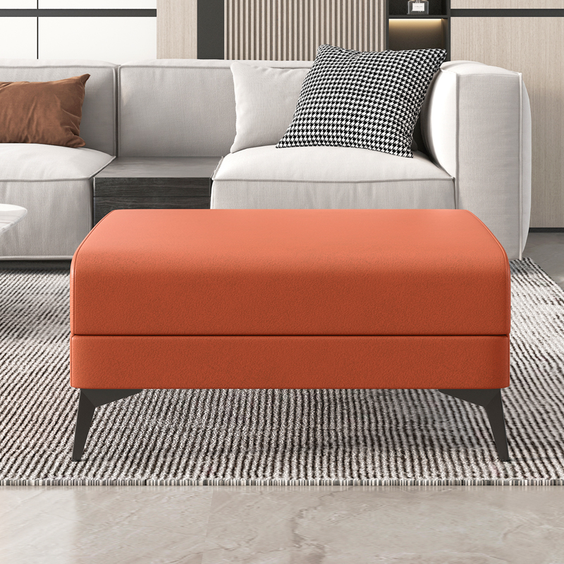 沙发脚踏a凳科技布轻奢极简贵妃位加长凳拼接搁脚凳客厅单人正方