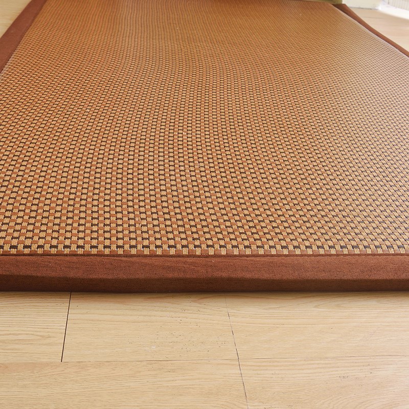 加厚凉席地垫睡觉打地铺榻榻米午睡垫床垫家用R卧室冰藤席子软垫