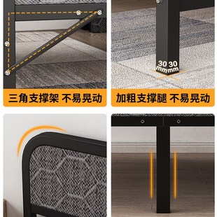 折叠床单人床办公室午休床家用简易硬板铁床成人宿舍小床行军床