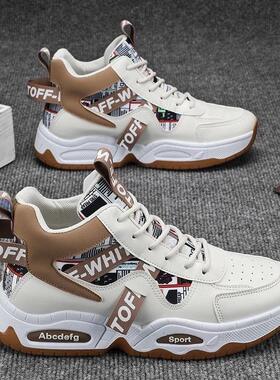 【JAKE CAVO】透气高筒运动鞋子男潮流百搭厚底男士休闲老爹鞋