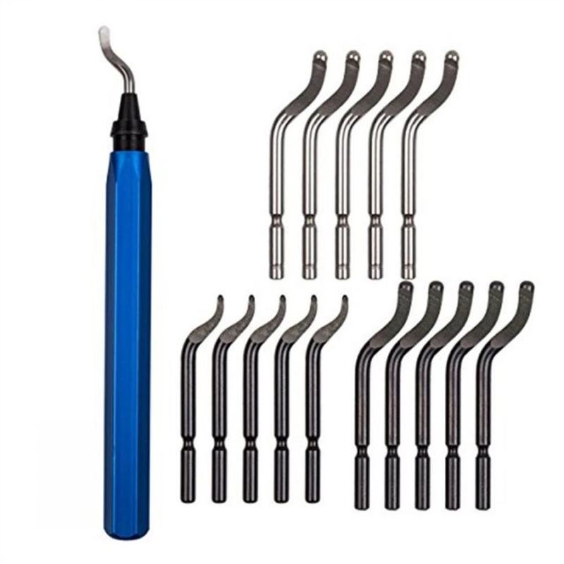 现货Handle Burr Metal Deburring Kit Router Bit Rotary Deburr