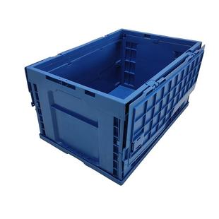 600.400.320对折式 翻盖折叠箱折叠翻盖箱带盖折叠箱导电折叠箱