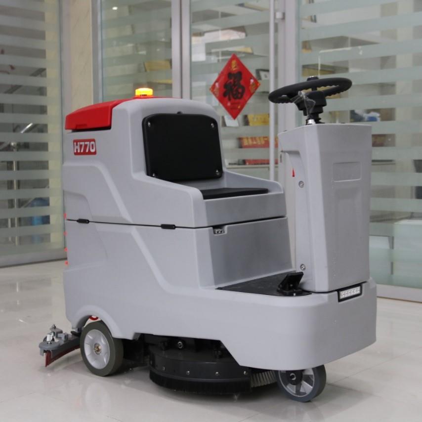 驾驶式电动洗地机商用工厂工业洗地车擦地机车间商场电动拖地机