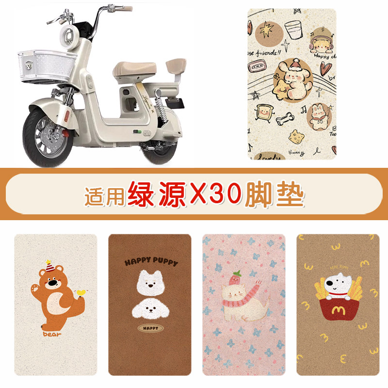 彩鸢绿源X30防水专用脚垫