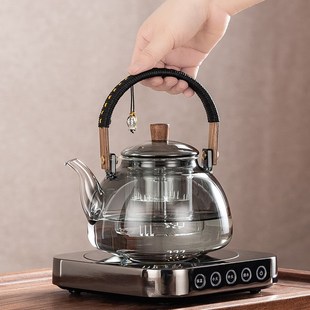 家用耐热玻璃煮茶壶电陶炉煮茶器煮水壶蒸煮一体烧水泡茶壶
