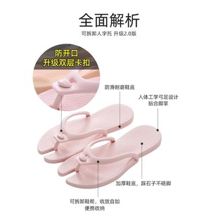 旅游用品沙滩拖鞋 游泳防滑户外凉拖女 男旅行便携式 可折叠夏季