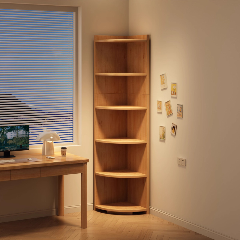 转角柜墙角置物架门后角落拐角收纳柜不占地方书架家用储物柜边柜