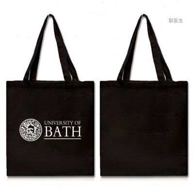 University of Bath英国巴斯大学帆布袋纪念品环保购物袋拉链款