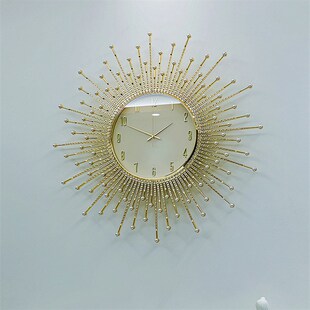 2023新款轻奢家用创意挂钟客厅现代大气装饰钟表网红简约挂墙时钟