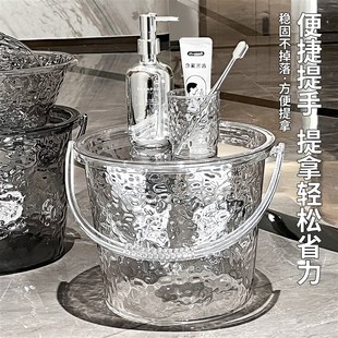 加厚学生宿舍手提洗澡桶 高颜值水桶家用大号储水桶带盖塑料桶套装