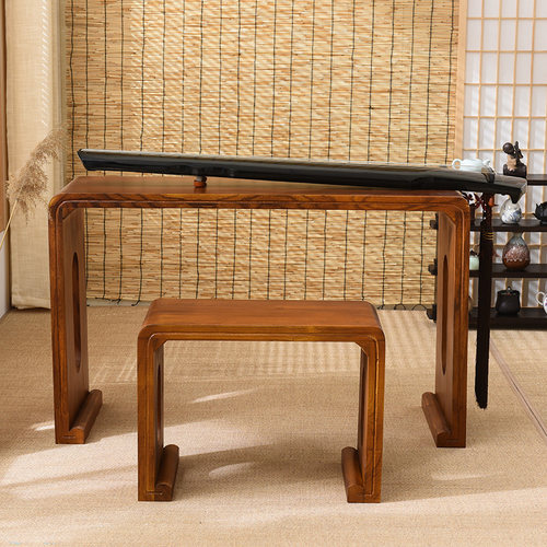 古琴桌凳 烧桐木实木琴桌 仿古琴桌凳 国学书法桌 茶桌