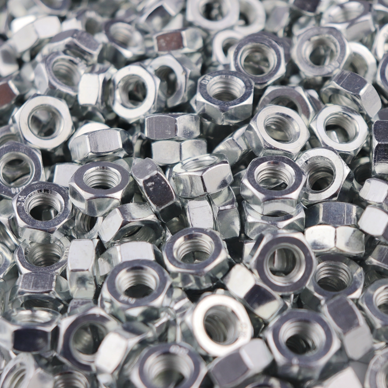 国标4.8级镀锌螺母六角螺母铁螺母M6M8M10M12M14M16M18M20