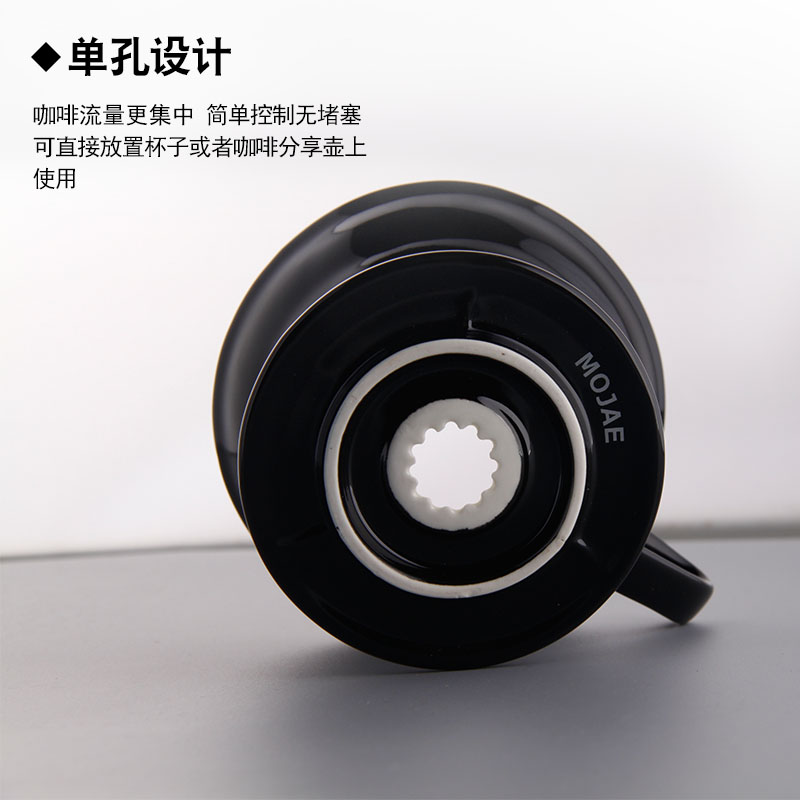 V60咖啡滤杯滴滤陶瓷咖啡滤杯手冲咖啡杯螺旋滤杯配勺