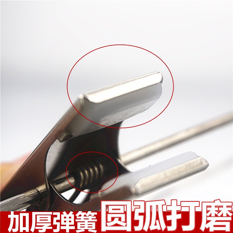 不锈钢衣架4mm实心衣架不锈钢裤架裤夹熨烫衣架单个装