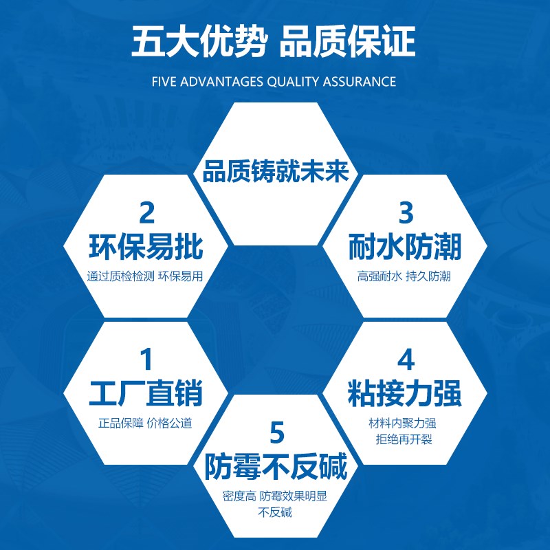 耐水腻子粉袋装批墙腻子刮墙大白内墙泥子粉外墙防水材料涂料抗裂