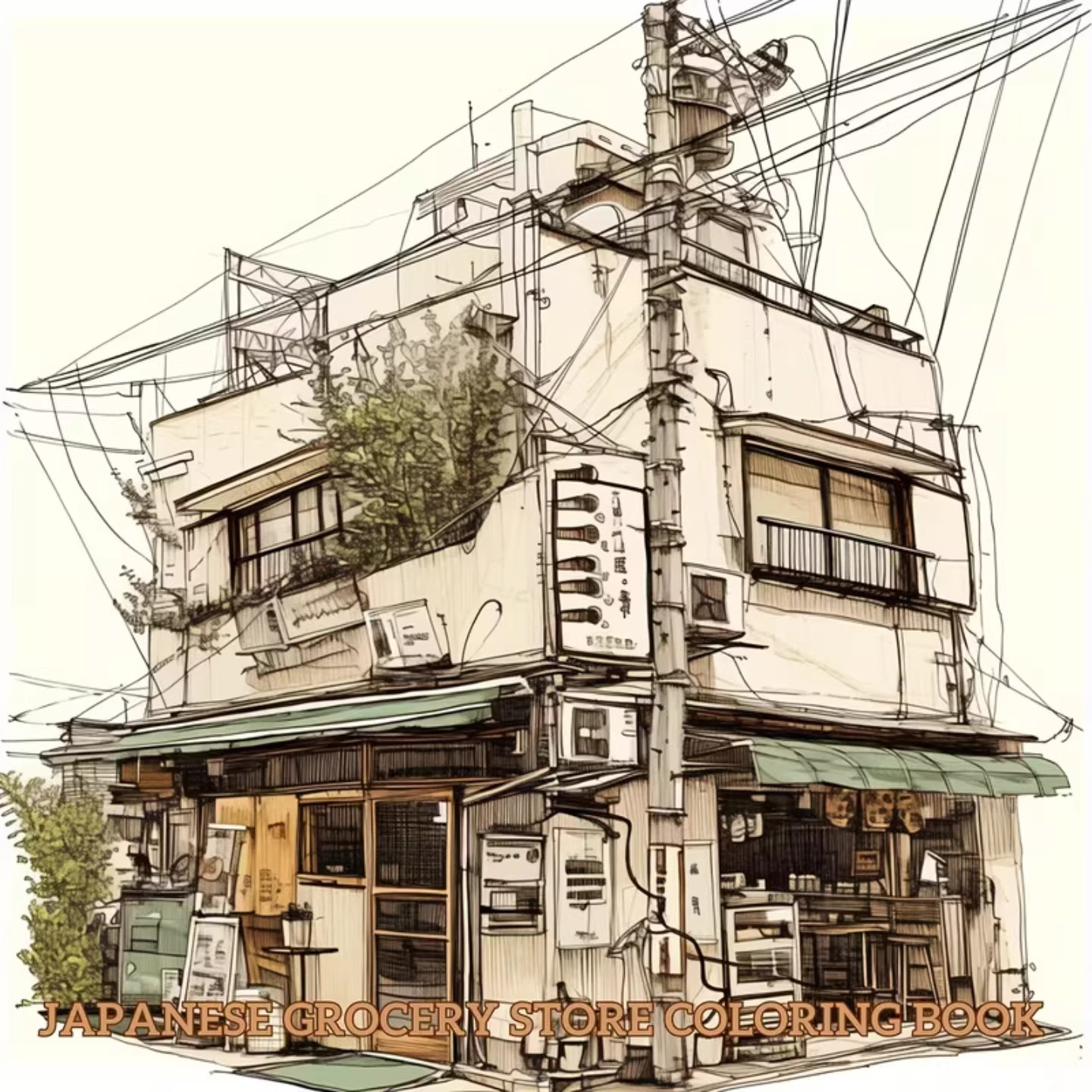 杂货店涂色书涂色本涂画填色本