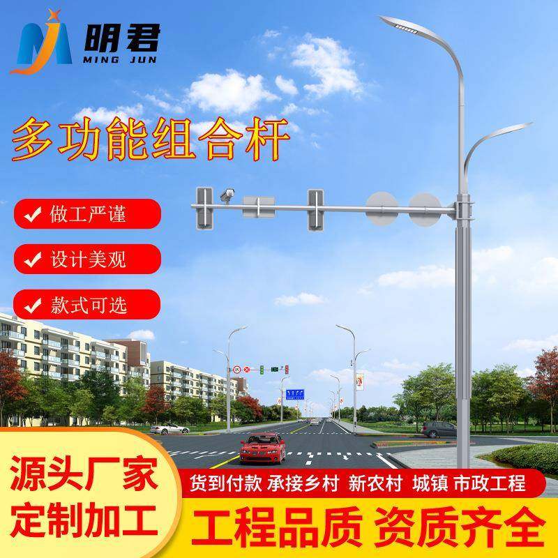 道路交通监控灯杆八角电警杆热镀锌高速电子摄像道路抓拍L型悬臂,家装灯饰光源,灯具配件,淘宝优惠券,粉丝福利购,淘宝优惠卷