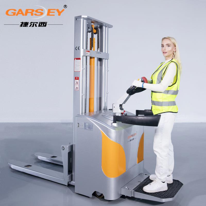 电动液压堆高车升降装卸车搬运堆垛托盘车1.5吨2吨站驾式电动叉车