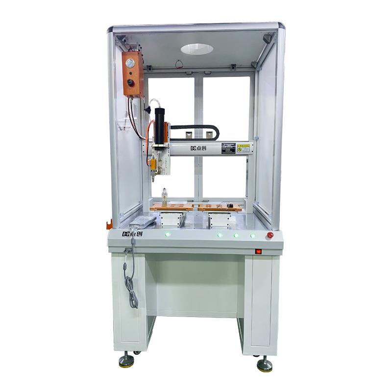 PCB板点红胶打胶设备高精度线路板uv胶点胶机落地式双工位涂胶机