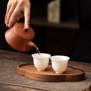 紫砂柱础壶半手工朱泥大红袍球孔壶家用功夫泡茶石瓢可断水凤鸣壶