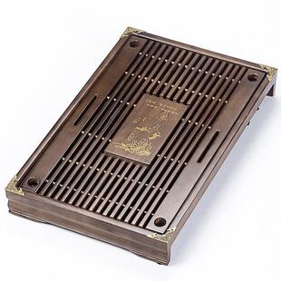 实木茶盘小号长方简约储水排水茶托 托盘茶海功夫茶具茶台家用811