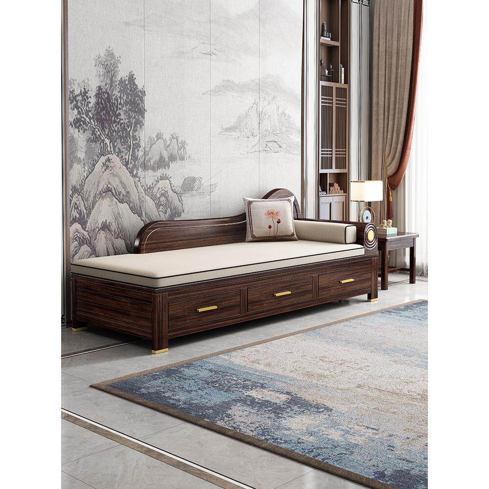 新中式紫金檀木实木躺椅贵妃椅沙发床中式贵妃床贵妃躺椅2025新款