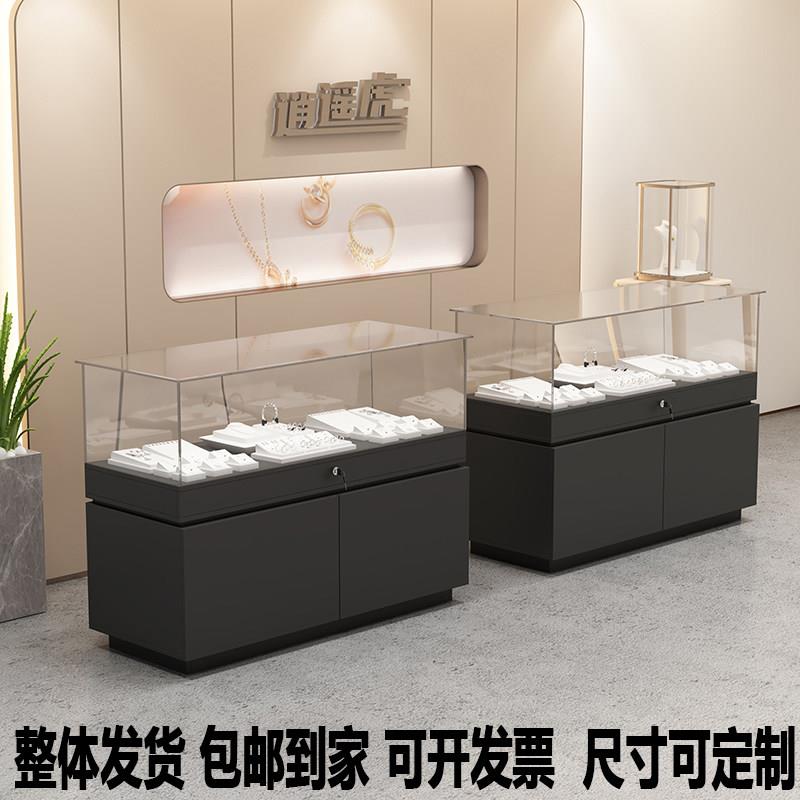 珠宝首饰玻璃展示柜手机眼睛玻璃柜台商品模型陈列柜公司展览柜台