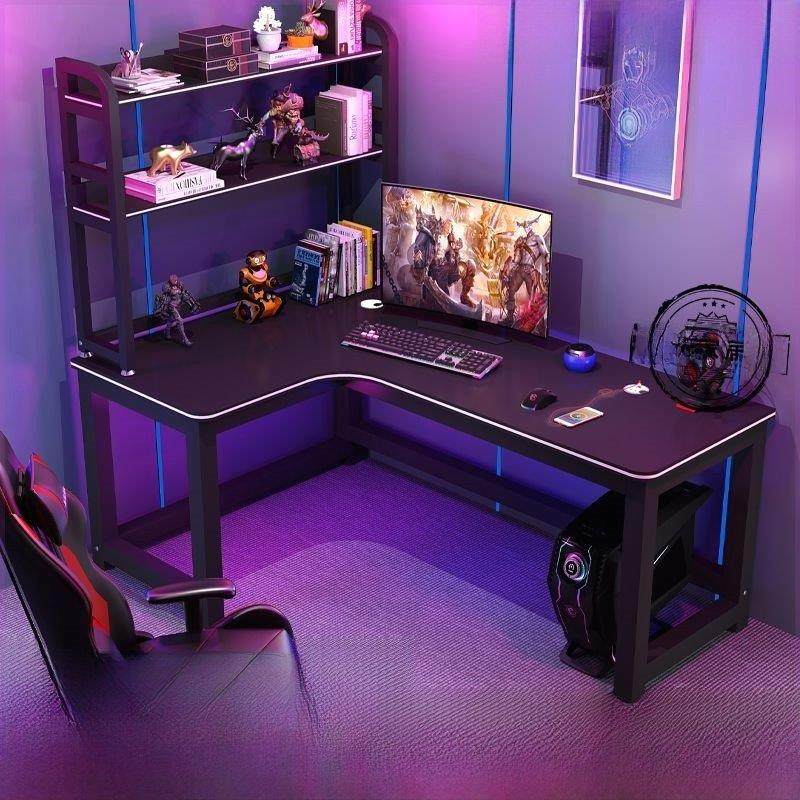 转角电脑桌电竞桌台式l型书桌书架学习桌子家用简约办公桌椅组合,住宅家具,电脑桌,淘宝优惠券,粉丝福利购,淘宝优惠卷