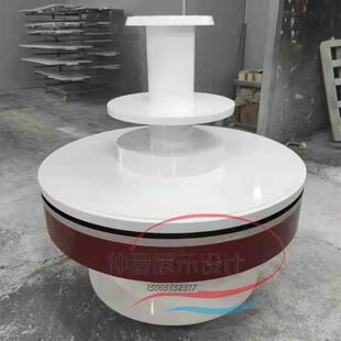 展示台前台接待台发光展台展柜中岛科技感吧台旋转异形桌厂家直销