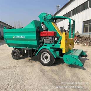 四驱五立方清粪车 牛粪扒粪车 圈舍内清理装运机