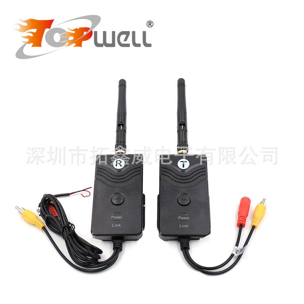 工厂直销200mW RCA头DC9V-24V 小车大车通用2.4G数字无线视频发射