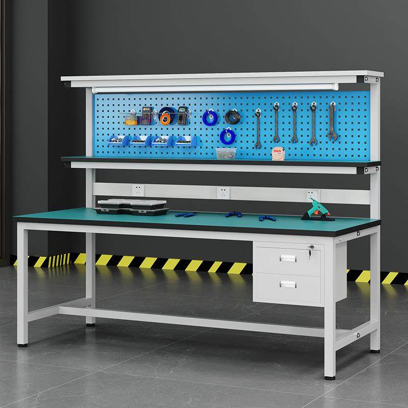 三层防静电工作台流水线钢制装配台维修操作台带挂板钳工台吊二抽,电子元器件市场,其它元器件,淘宝优惠券,粉丝福利购,淘宝优惠卷