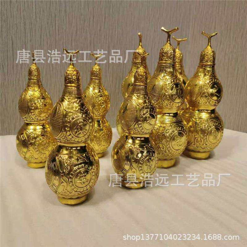紫铜葫芦工艺品摆件 旅游区景观园林流水壶雕塑摆件 纯铜器艺术品
