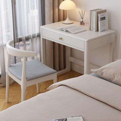 北欧实木书桌小户型床边梳妆台长60/70CM现代简约学习办公电脑桌