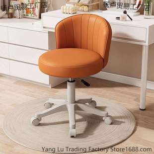 升降椅子成人可调式旋转椅奶油风化妆凳卧室梳妆台椅轮滑靠背椅