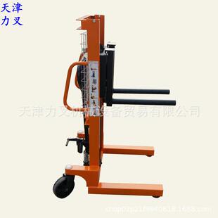 天津供应圆滚型手动油压升降叉车 手推运输车手压脚踩举高车