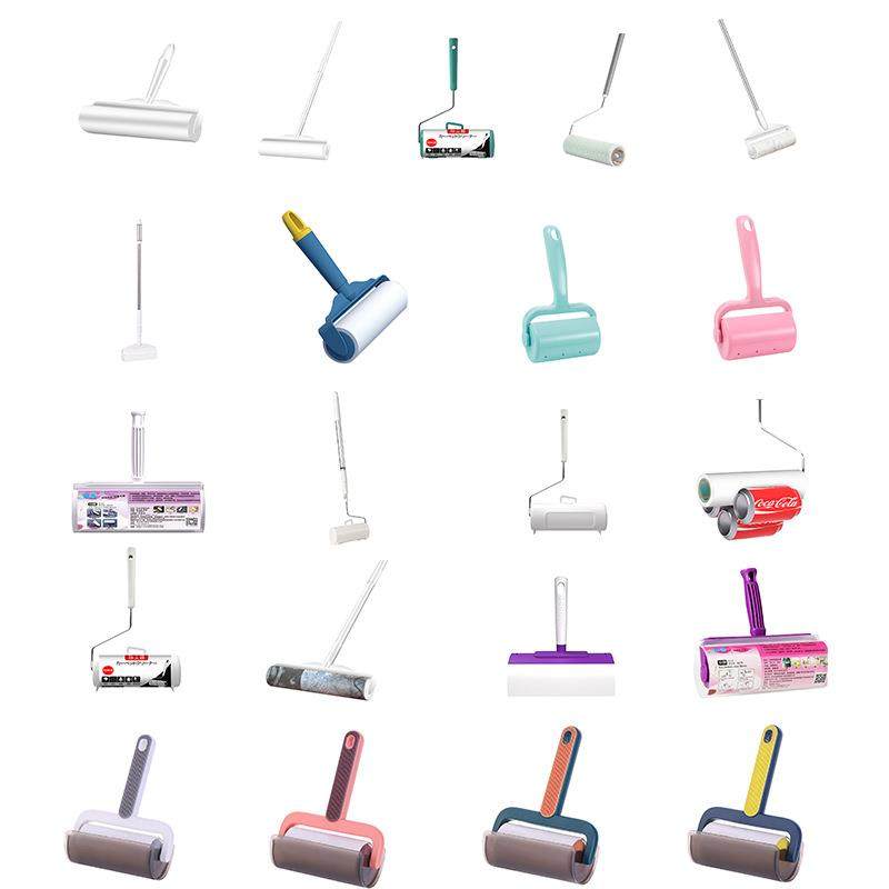 粘毛器除尘纸替换纸芯粘尘器卷纸除尘滚筒60斜撕大号粘毛纸替换装