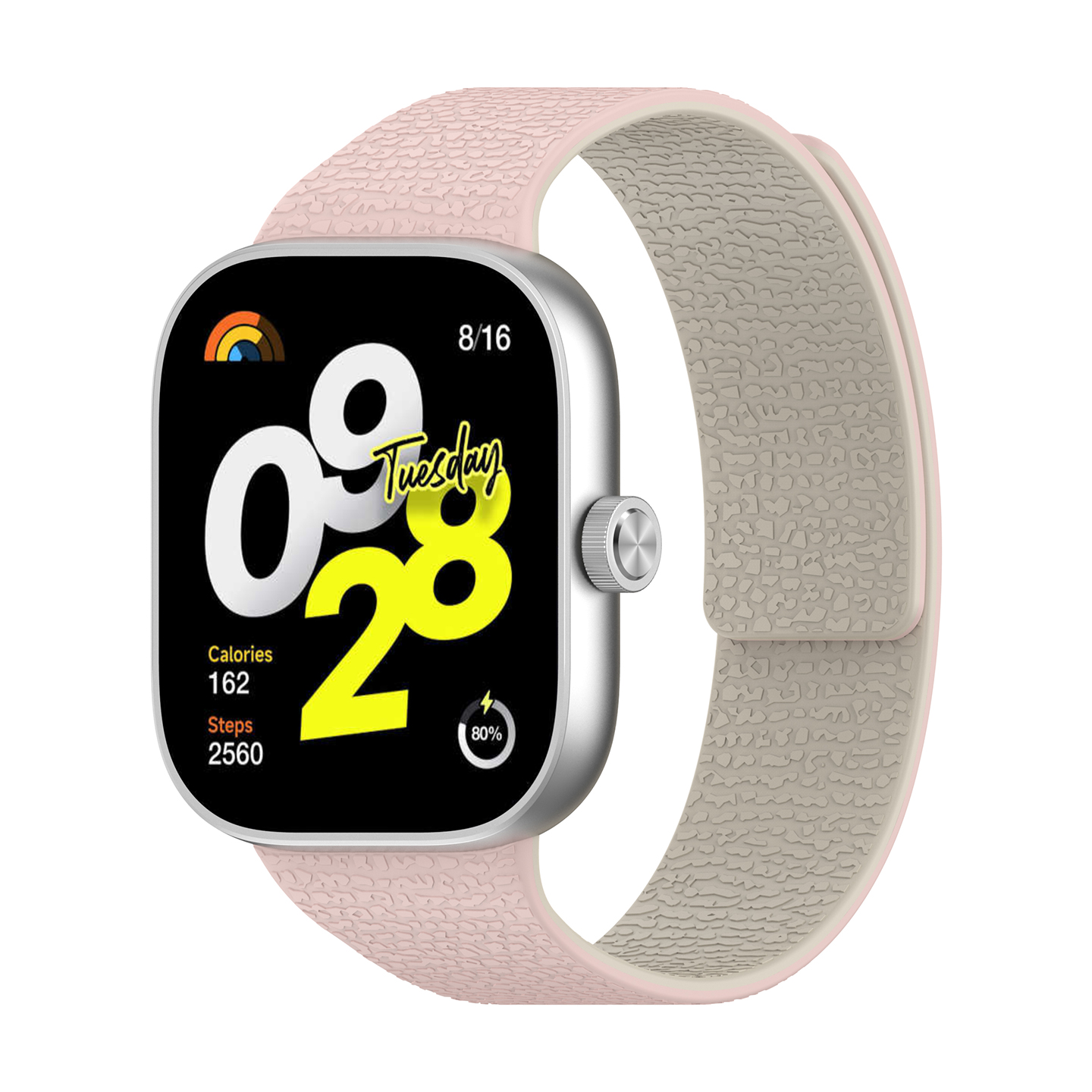 适用Redmi Wacth 5荔枝纹皮纹表带红米手表4代腕带小米手环8/9Pro高端品质磁吸扣硅胶仿皮革手表替换带xiaomi