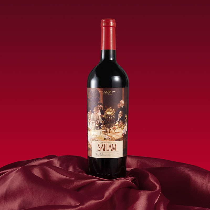 西夫拉姆原瓶进口AOP级混酿干红葡萄酒 朗格多克产区 2019年采摘