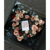 大号压克力鲜花永生花包装 盒礼盒 适合diy放烟送男友女生爱心花盒